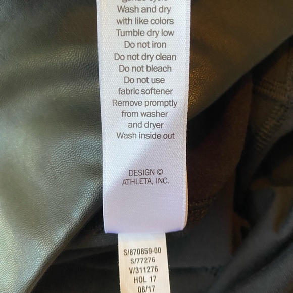 Athleta Gleam Chaturanga To Town Leather Leggings - Picture 5 of 8